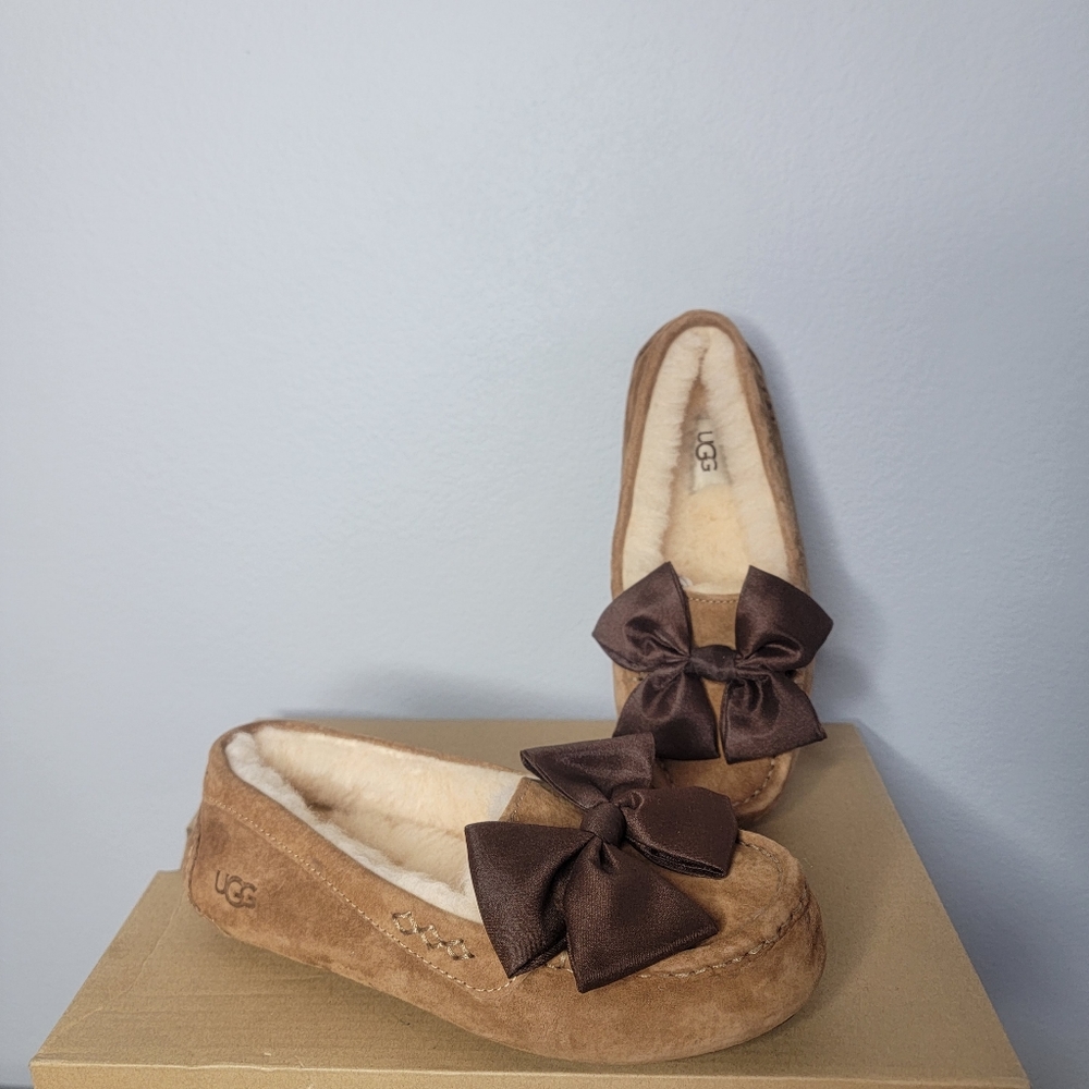 UGG Clara Glam Bow Moccassins